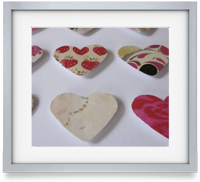 Hearts: Individually crafted hearts, carefully mounted to create a unique piece of art for a loved one or a little treat for you.