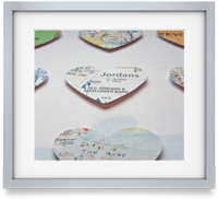 Your favourite locations, sourced and carefully extracted and cut into a heart. They are then mounted upon card to create a striking piece of artwork. 