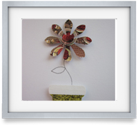 Daisy Pots: A carefully crafted piece of bespoke art perfect for a gift and a lovely addition to any room.